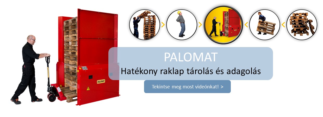 Hatékony raklap tárolás és adagolás - Nézze meg most videónkat! Hatékony raklap tárolás és adagolás - Nézze meg most videónkat!